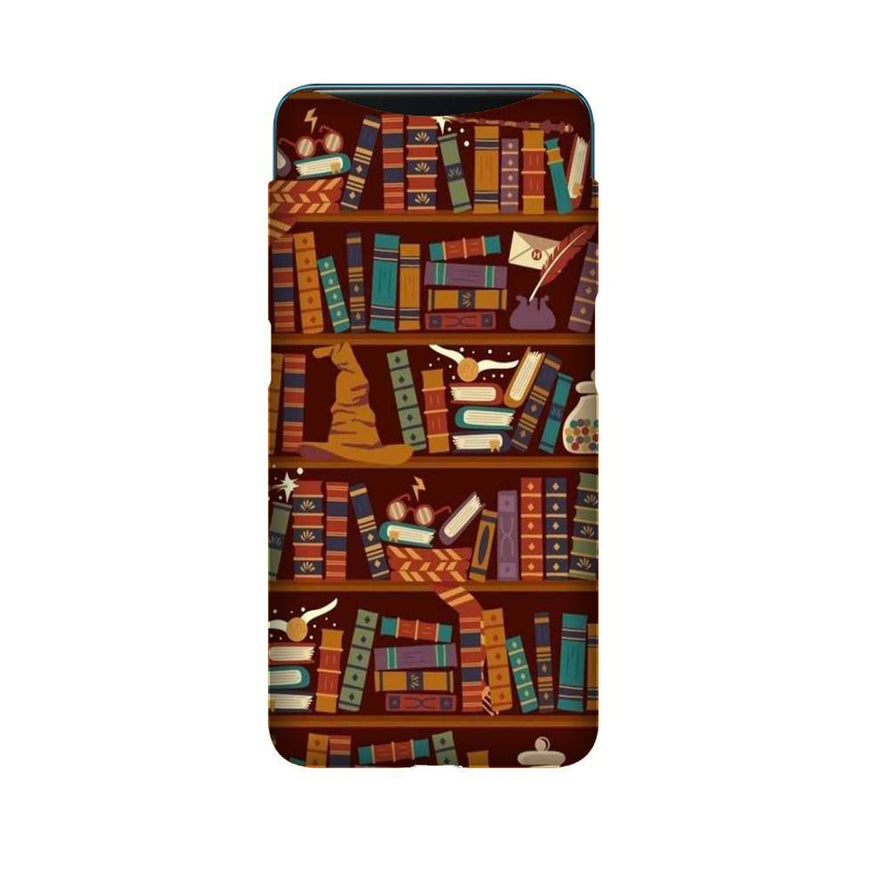 Book Shelf Mobile Back Case for Oppo Find X  (Design - 390)