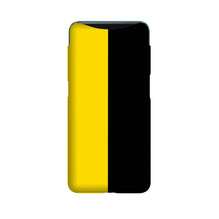 Black Yellow Pattern Mobile Back Case for Oppo Find X  (Design - 397)