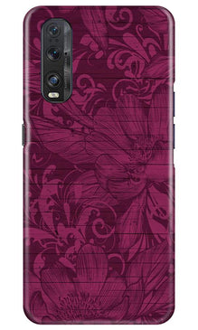 Purple Backround Mobile Back Case for Oppo Find X2 (Design - 22)
