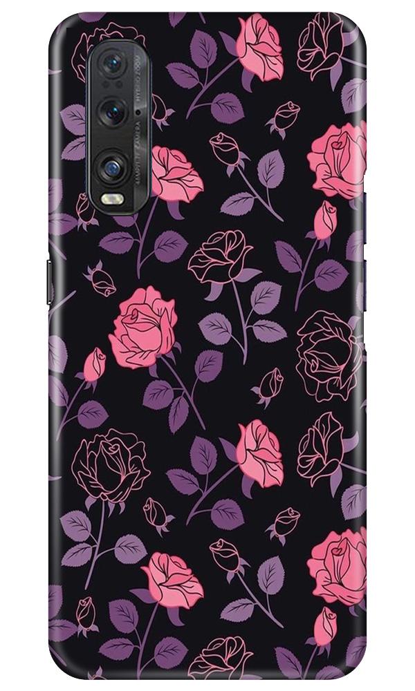 Rose Black Background Case for Oppo Find X2