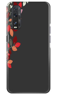Grey Background Mobile Back Case for Oppo Find X2 (Design - 71)