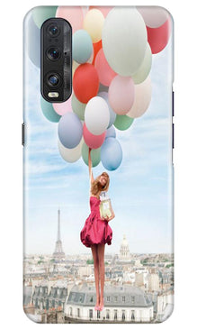 Girl with Baloon Mobile Back Case for Oppo Find X2 (Design - 84)
