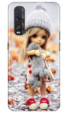 Cute Doll Mobile Back Case for Oppo Find X2 (Design - 93)