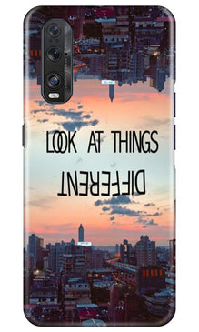 Look at things different Mobile Back Case for Oppo Find X2 (Design - 99)