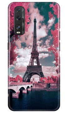 Eiffel Tower Mobile Back Case for Oppo Find X2  (Design - 101)