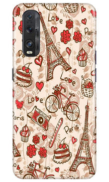 Love Paris Mobile Back Case for Oppo Find X2  (Design - 103)