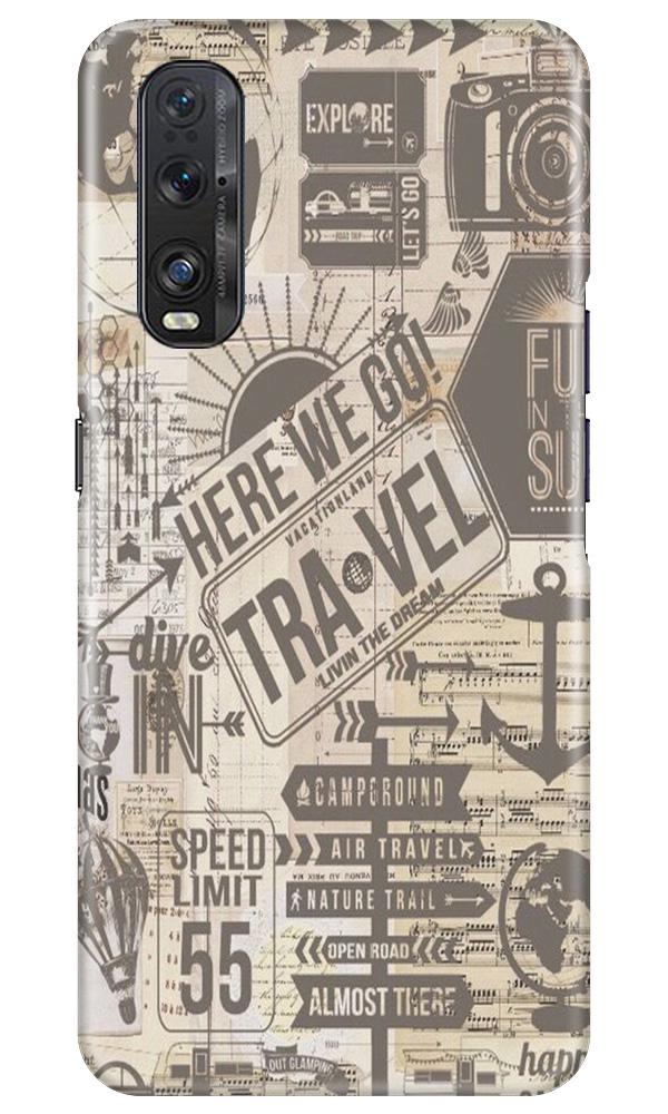 Travel Case for Oppo Find X2  (Design - 104)