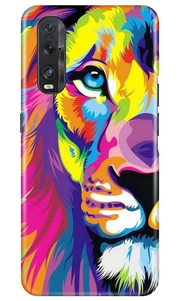 Colorful Lion Case for Oppo Find X2(Design - 110)