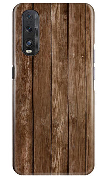 Wooden Look Mobile Back Case for Oppo Find X2  (Design - 112)
