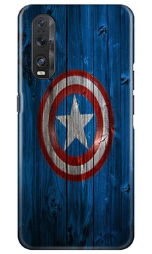 Captain America Superhero Mobile Back Case for Oppo Find X2  (Design - 118)