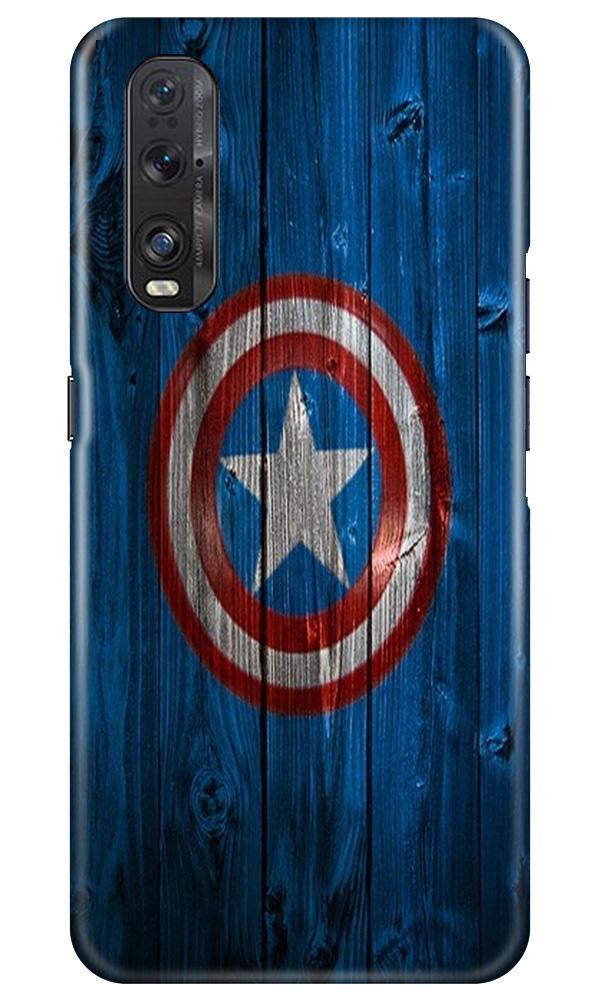Captain America Superhero Case for Oppo Find X2  (Design - 118)