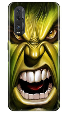 Hulk Superhero Mobile Back Case for Oppo Find X2  (Design - 121)
