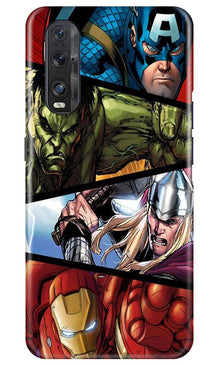 Avengers Superhero Mobile Back Case for Oppo Find X2  (Design - 124)