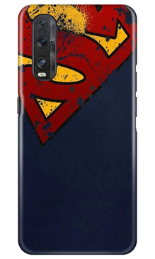 Superman Superhero Mobile Back Case for Oppo Find X2  (Design - 125)