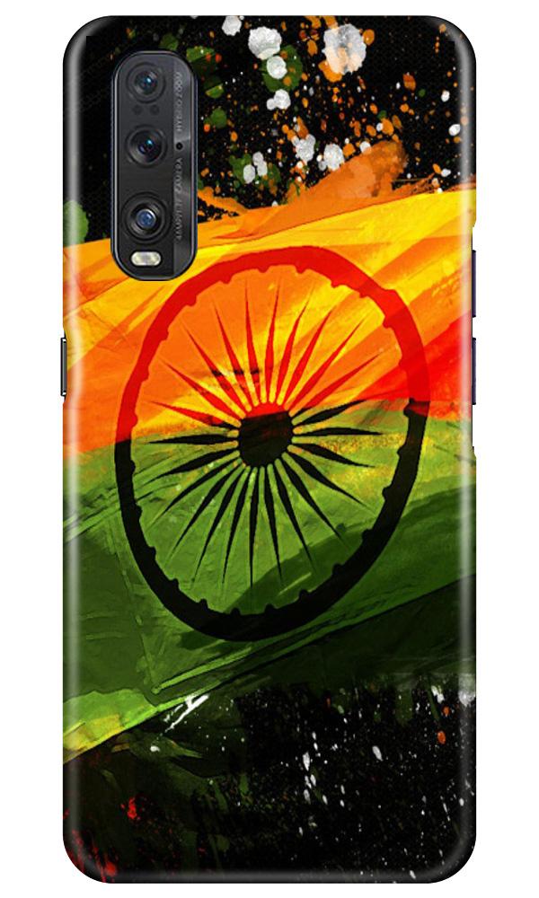 Indian Flag Case for Oppo Find X2(Design - 137)