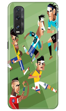 Football Mobile Back Case for Oppo Find X2  (Design - 166)
