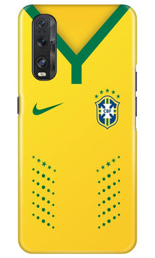 Brazil Mobile Back Case for Oppo Find X2  (Design - 176)