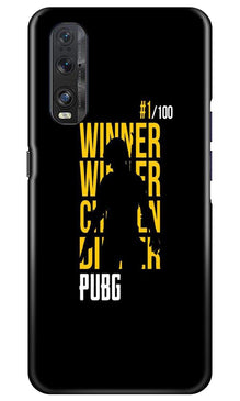 Pubg Winner Winner Mobile Back Case for Oppo Find X2  (Design - 177)