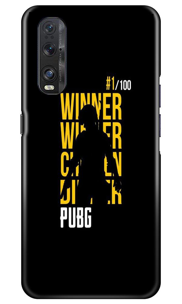 Pubg Winner Winner Case for Oppo Find X2  (Design - 177)