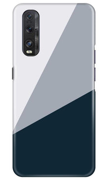 Blue Shade Mobile Back Case for Oppo Find X2 (Design - 182)