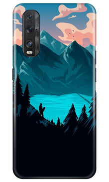 Mountains Mobile Back Case for Oppo Find X2 (Design - 186)