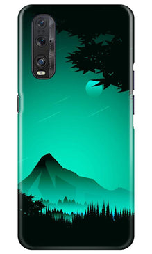 Moon Mountain Mobile Back Case for Oppo Find X2 (Design - 204)