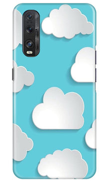 Clouds Mobile Back Case for Oppo Find X2 (Design - 210)