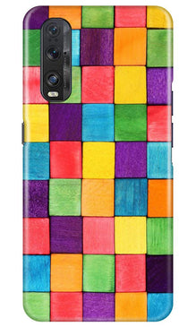 Colorful Square Mobile Back Case for Oppo Find X2 (Design - 218)