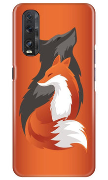 Wolf  Mobile Back Case for Oppo Find X2 (Design - 224)