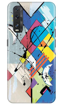 Modern Art Mobile Back Case for Oppo Find X2 (Design - 235)