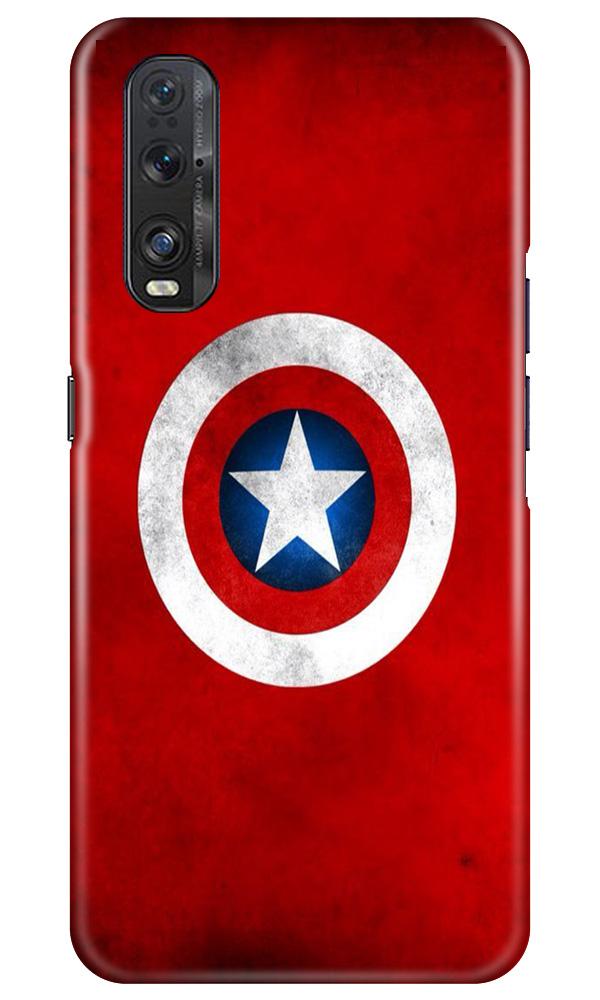 Captain America Case for Oppo Find X2 (Design No. 249)