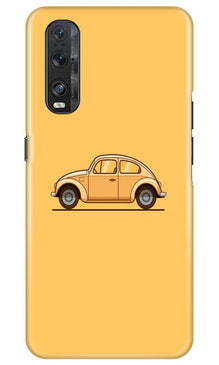 Vintage Car Mobile Back Case for Oppo Find X2 (Design - 262)