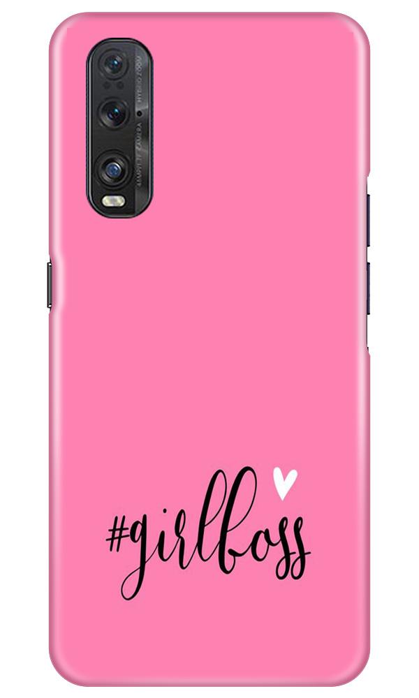 Girl Boss Pink Case for Oppo Find X2 (Design No. 269)