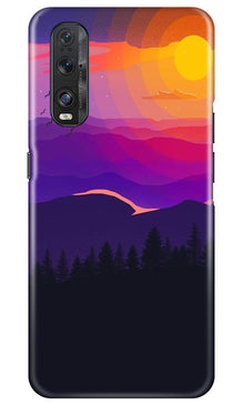 Sun Set Mobile Back Case for Oppo Find X2 (Design - 279)