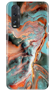 Marble Texture Mobile Back Case for Oppo Find X2 (Design - 309)