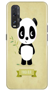 Panda Bear Mobile Back Case for Oppo Find X2 (Design - 317)