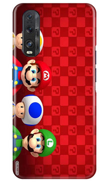 Mario Mobile Back Case for Oppo Find X2 (Design - 337)