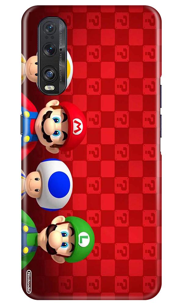 Mario Mobile Back Case for Oppo Find X2 (Design - 337)
