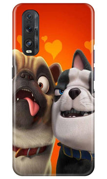 Dog Puppy Mobile Back Case for Oppo Find X2 (Design - 350)