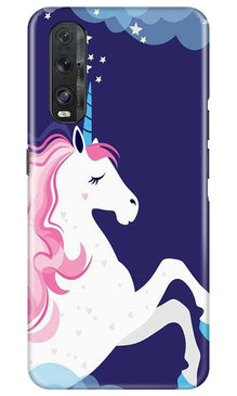 Unicorn Mobile Back Case for Oppo Find X2 (Design - 365)