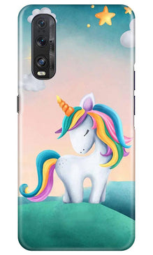 Unicorn Mobile Back Case for Oppo Find X2 (Design - 366)
