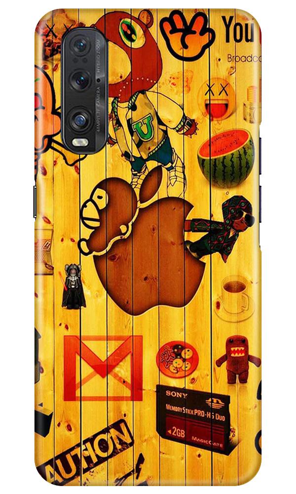Wooden Texture Mobile Back Case for Oppo Find X2 (Design - 367)
