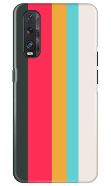 Color Pattern Mobile Back Case for Oppo Find X2 (Design - 369)