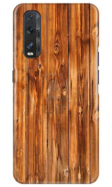 Wooden Texture Mobile Back Case for Oppo Find X2 (Design - 376)