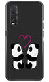 Panda Love Mobile Back Case for Oppo Find X2 (Design - 398)