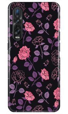 Rose Pattern Mobile Back Case for Oppo Find X2 Pro (Design - 2)