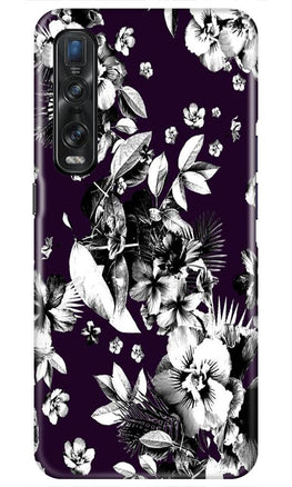white flowers Case for Oppo Find X2 Pro