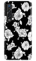 White flowers Black Background Case for Oppo Find X2 Pro