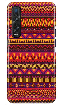 Zigzag line pattern2 Mobile Back Case for Oppo Find X2 Pro (Design - 10)
