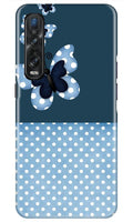 White dots Butterfly Case for Oppo Find X2 Pro